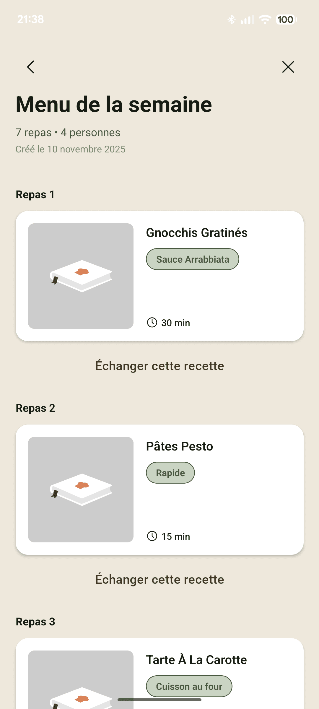 Application 1,2,3 Petits Plats - Capture 4